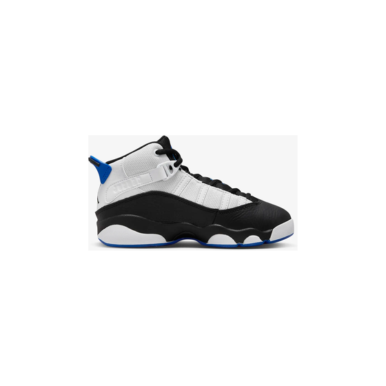 Nike Kid's Jordan 6 Rings Shoes - White / Black / Game Royal