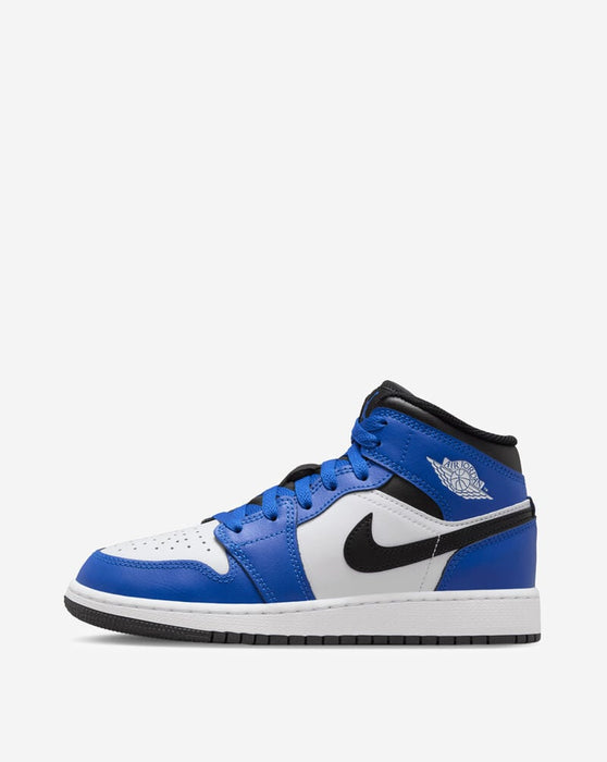 Nike Kids' Air Jordan 1 Mid Shoes - Game Royal / White / Black