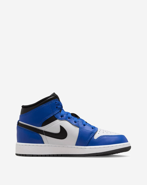 Nike Kids' Air Jordan 1 Mid Shoes - Game Royal / White / Black