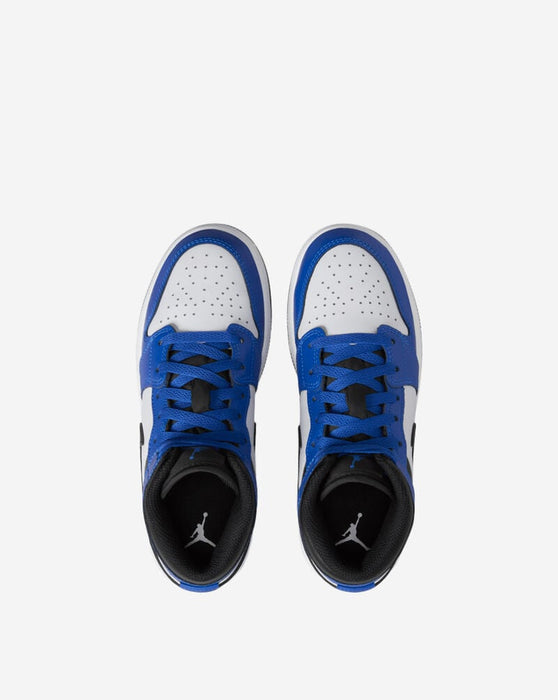 Nike Kids' Air Jordan 1 Mid Shoes - Game Royal / White / Black