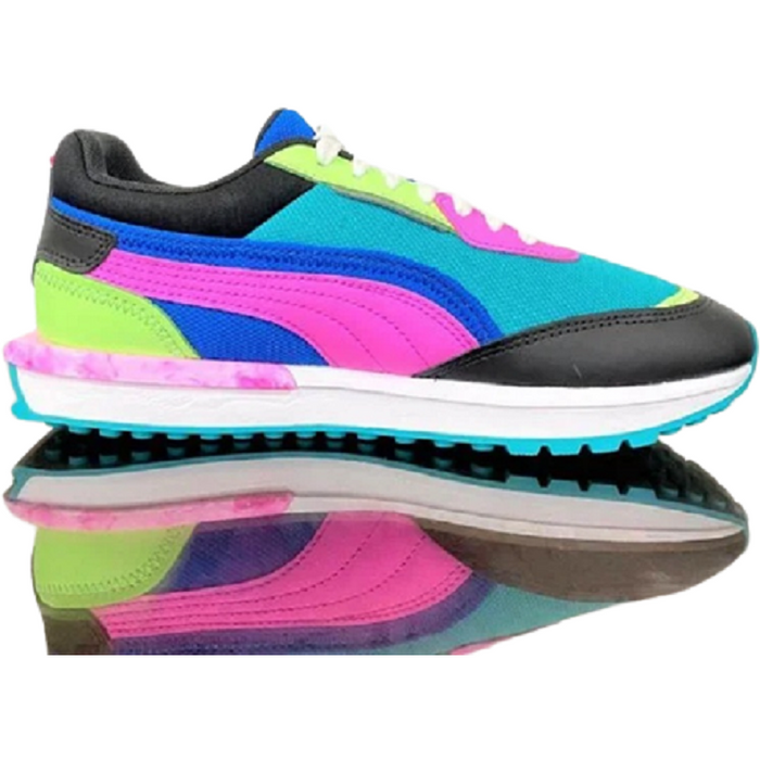 PUMA City Rider 38540301 Multicolor Marble Shoes Sneakers Women's