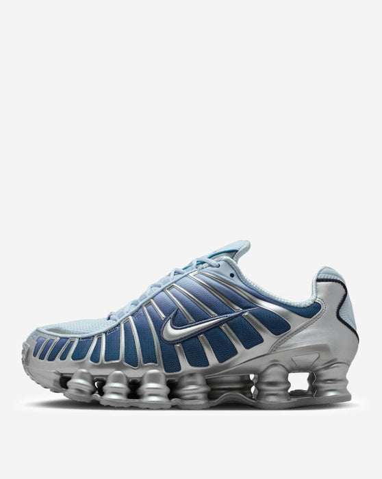 Nike Women's Shox Tl Fade Shoes - Silver / Light Blue / Metallic Silver - Just For Sports