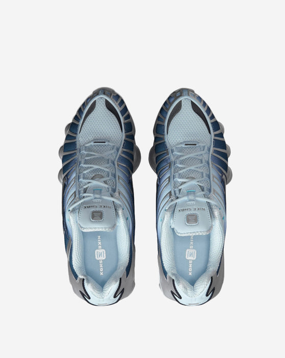 Nike Women's Shox Tl Fade Shoes - Silver / Light Blue / Metallic Silver - Just For Sports