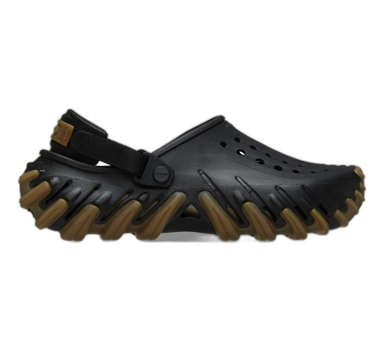 Crocs Men's Echo Gum Ro Clog Shoes - Black / Gum - Just For Sports