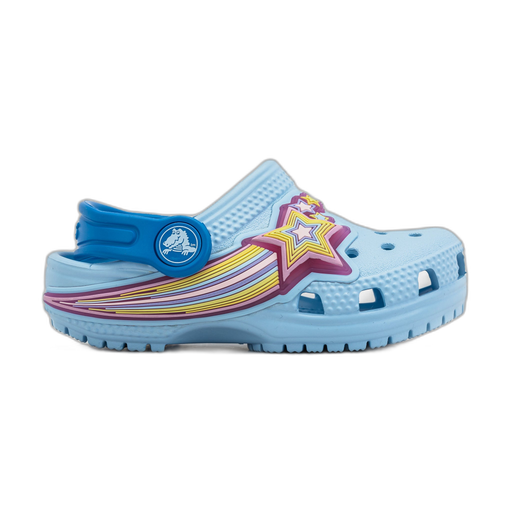 Crocs Kids' Classic Star Lights Clog Shoes - Blue Frost - Just For Sports