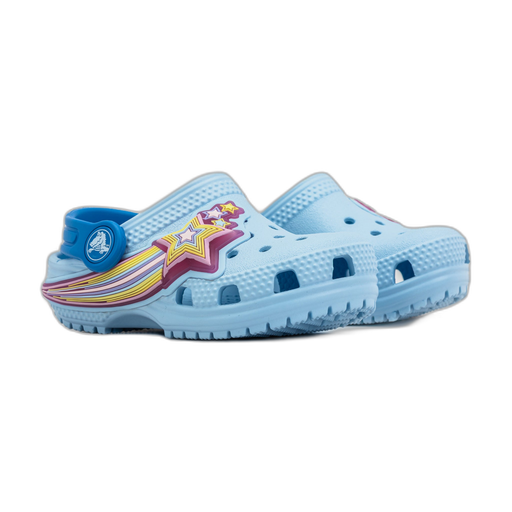 Crocs Kids' Classic Star Lights Clog Shoes - Blue Frost - Just For Sports