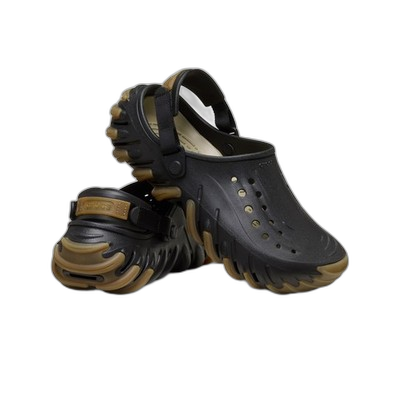 Crocs Men's Echo Gum Ro Clog Shoes - Black / Gum - Just For Sports