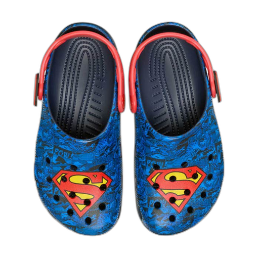 Crocs Unisex Classic Clog Dc Comics Superman Shoes - Blue / Red - Just For Sports
