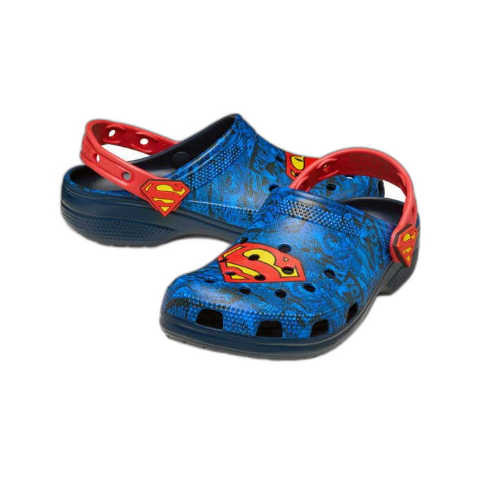 Crocs Unisex Classic Clog Dc Comics Superman Shoes - Blue / Red - Just For Sports