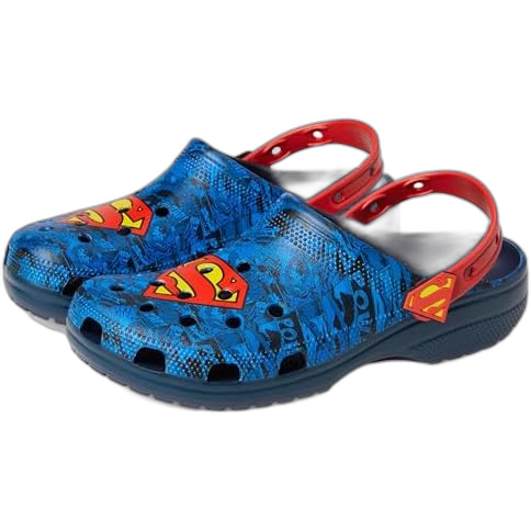 Crocs Unisex Classic Clog Dc Comics Superman Shoes - Blue / Red - Just For Sports
