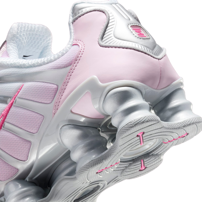 Nike Women's Shox Tl Shoes - Metallic Platinum / Pinksicle / Pink Foam / White / Flat Silver