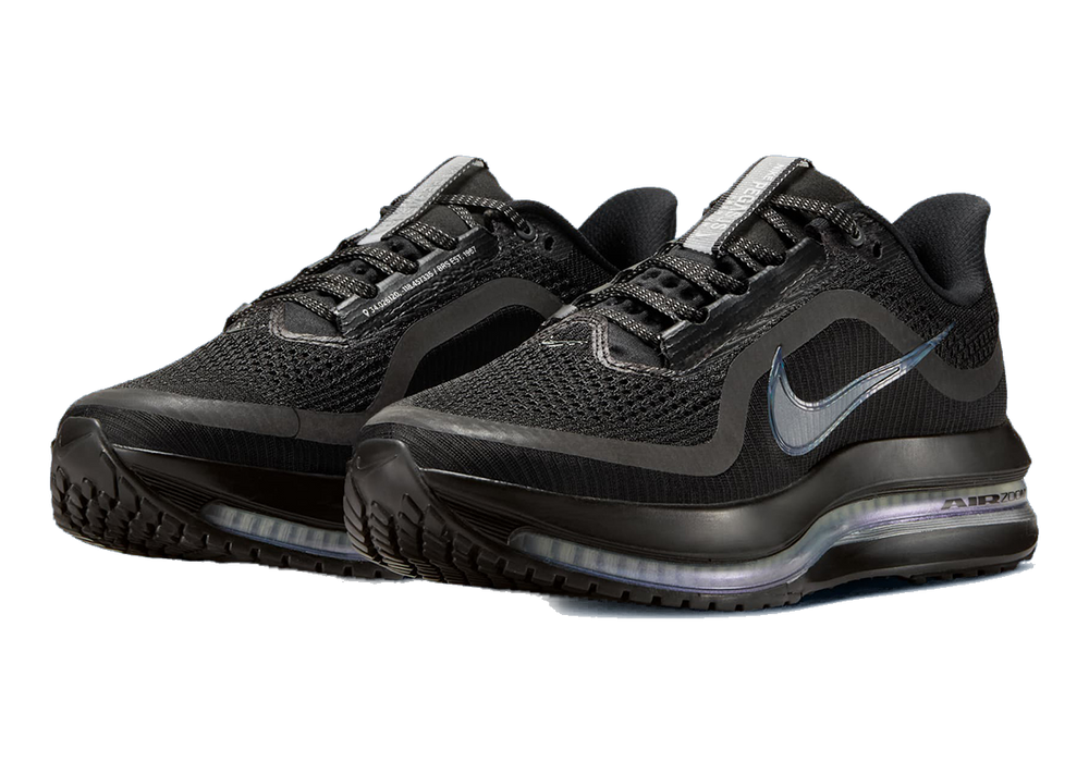 Nike Women's Pegasus Premium Shoes - Black / Metallic Silver - Just For Sports