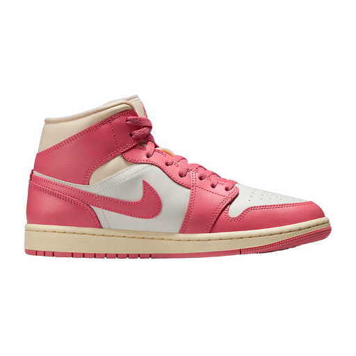 Nike Women's Jordan 1 Mid Shoes - Sail / Guava Ice / Muslin / Pink Salt - Just For Sports