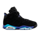 Nike Kids' Jordan 6 Retro Aqua Shoes - Black / Bright Concord / Aquatone