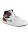 Nike Men's Air Jordan 1 Mid Se Shoes - White / Blue Grey / Black / Sail - Just For Sports