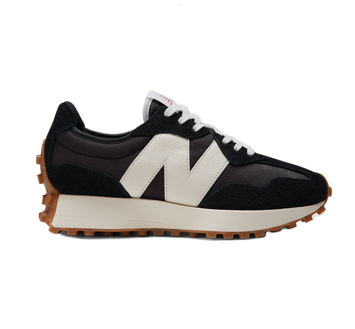 New Balance Women's 327 Shoes - Black / White / Mineral Red - Just For Sports
