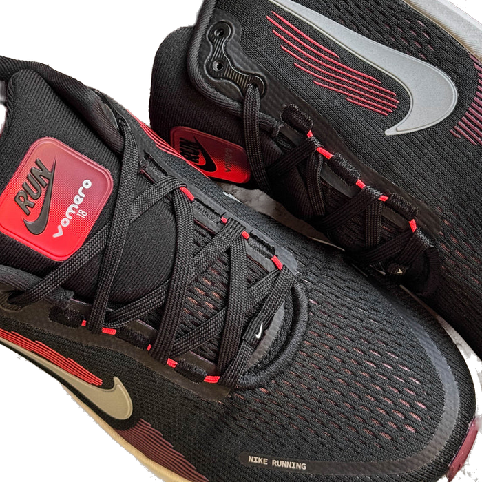 Nike Men's Vomero 18 Shoes - Black / Bright Crimson - Just For Sports