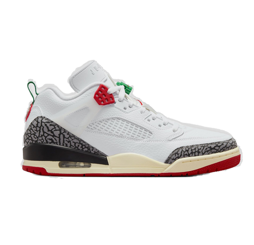 Nike Men's Jordan Spizike Low Shoes - White / Black / Sail / Varsity Red - Just For Sports