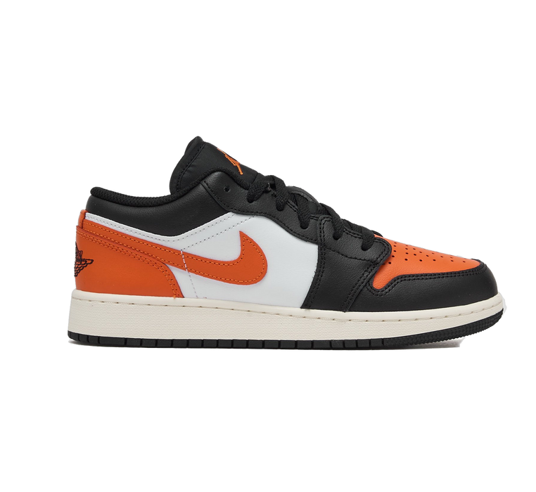 Nike Kids' Air Jordan 1 Low Shoes - Black / White / Sail / Starfish - Just For Sports