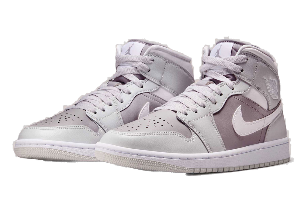 Nike Women's Jordan 1 Mid Shoes - Photon Dust / White / Atmosphere Grey - Just For Sports