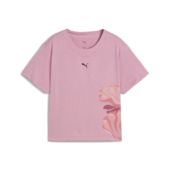 Puma Women's Floral Ribbon Tee - Poised Pink - Just For Sports