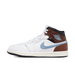 Nike Men's Air Jordan 1 Mid Se Shoes - White / Blue Grey / Black / Sail - Just For Sports