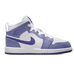 Nike Kids' Air Jordan 1 Mid Shoes - Dusty Amethyst / White / Court Purple - Just For Sports