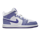 Nike Kids' Air Jordan 1 Mid Shoes - Dusty Amethyst / White / Court Purple