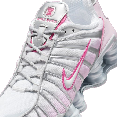 Nike Women's Shox Tl Shoes - Metallic Platinum / Pinksicle / Pink Foam / White / Flat Silver