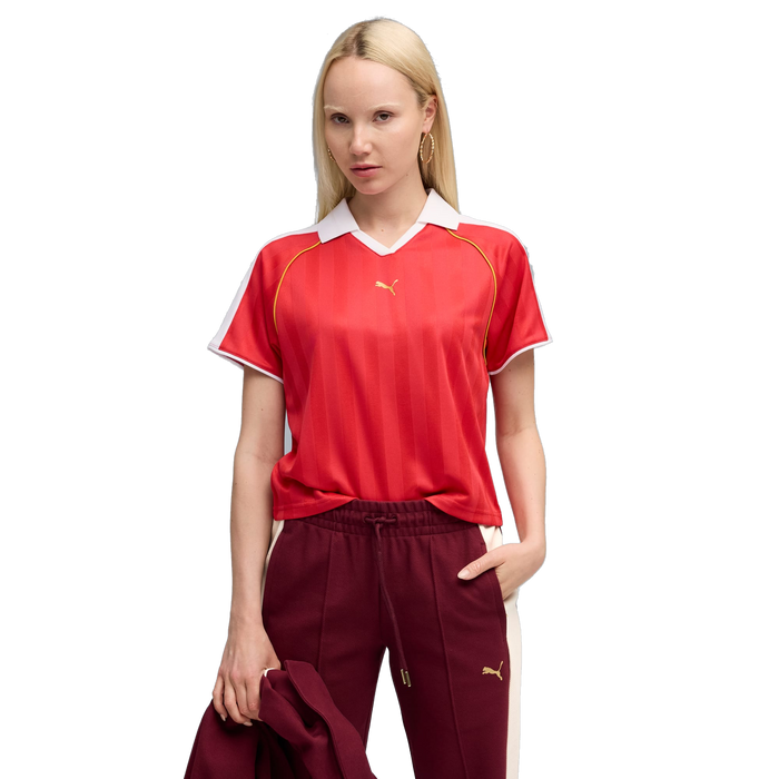 Puma Women's T7 Relaxed Soccer Jersey - For All Time Red - Just For Sports