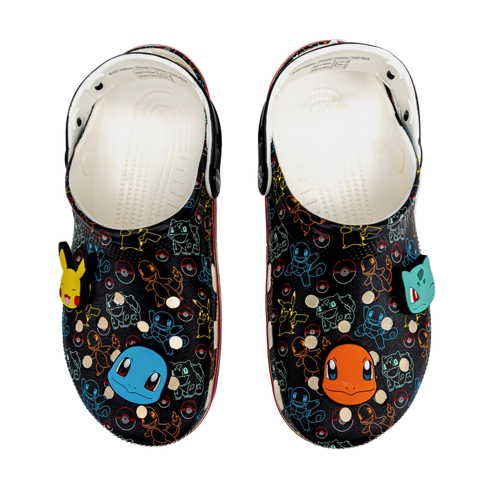 Crocs Unisex Pokemon Starters Clogs - Black / Orange - Just For Sports