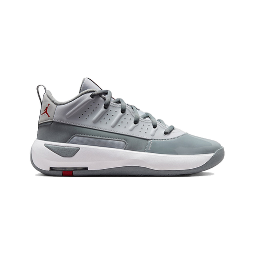 Nike Men's Jordan Max Aura 7 Shoes - Wolf Grey / Cool Grey / White / Varsity Red - Just For Sports