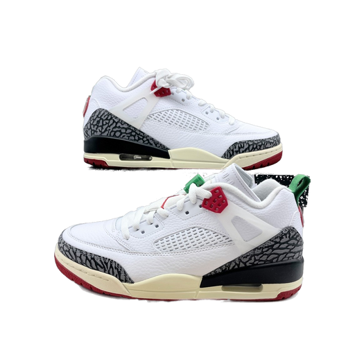Nike Men's Jordan Spizike Low Shoes - White / Black / Sail / Varsity Red - Just For Sports