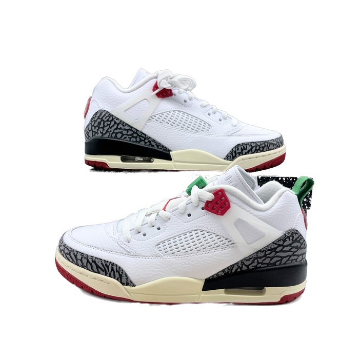 Nike Men's Jordan Spizike Low Shoes - White / Black / Sail / Varsity Red - Just For Sports