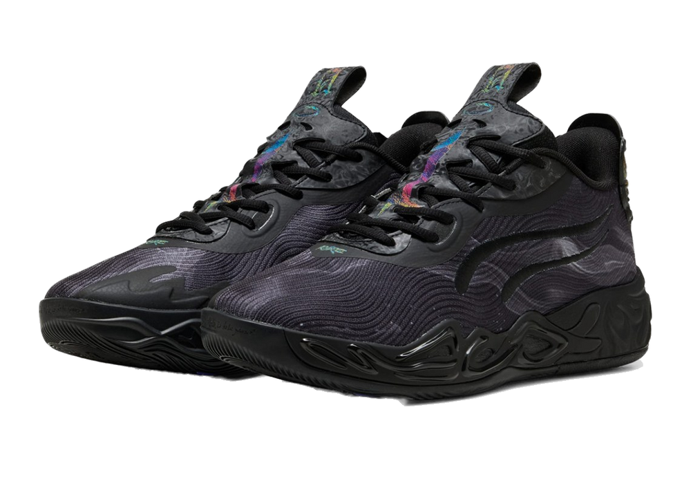 Puma Men's Mb.04 Lo Team Shoes - Black / Dark Amethyst - Just For Sports
