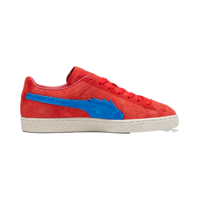 Puma Men's Suede One Piece Buggy Shoes - Red / Ultra Blue