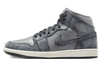 Nike Women's Air Jordan 1 Mid Shoes - Smoke Grey / Off Noir / Sail - Just For Sports