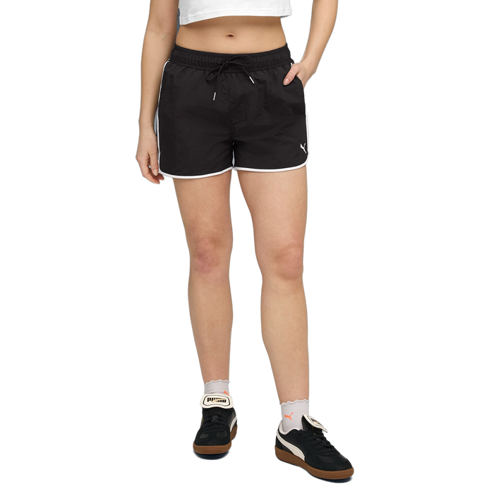 Puma Women's Wardrobe Essentials Woven 3" Shorts - Black - Just For Sports