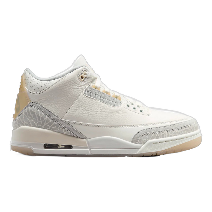 Nike Men's Jordan 3 Retro Craft Shoes - Ivory / Grey Mist / Cream