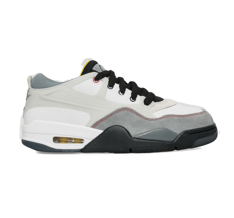 Nike Men's Air Jordan 4 Rm Premium Shoes - White / Black / Smoke Grey / Fire Red - Just For Sports