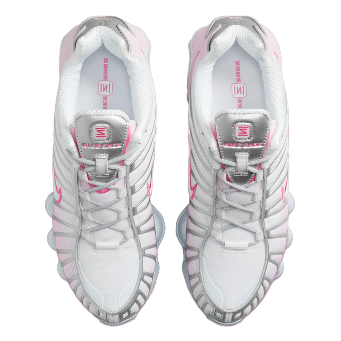 Nike Women's Shox Tl Shoes - Metallic Platinum / Pinksicle / Pink Foam / White / Flat Silver