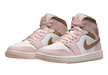 Nike Women's Air Jordan 1 Mid Shoes - Pink Oxford / Sail / Archaeo Brown - Just For Sports
