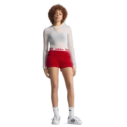 Adidas Women's Winterized Booty Shorts - Better Scarlet - Just For Sports