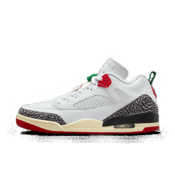Nike Men's Jordan Spizike Low Shoes - White / Black / Sail / Varsity Red - Just For Sports