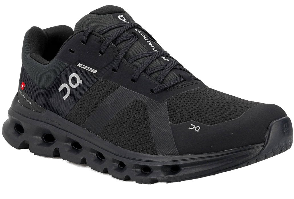 On Running Men's Cloudrunner Waterproof  Shoes - Stone / Black