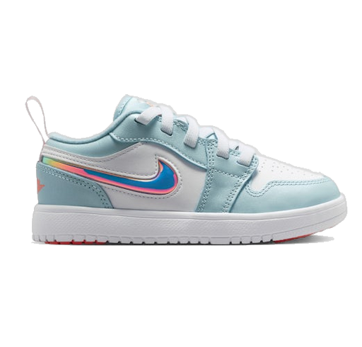 Nike Kids' Jordan 1 Low Alt Shoes - Ocean Bliss / White / Atomic Pink - Just For Sports