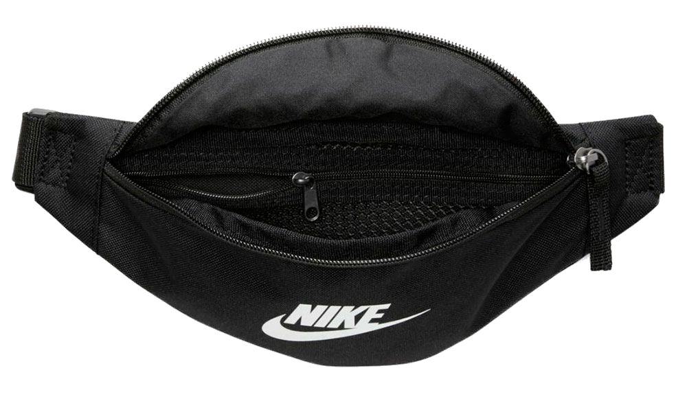 Nike Men's Heritage Waistbag- Black / White