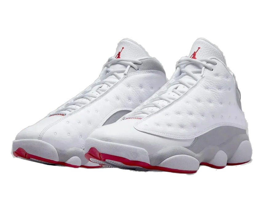 Jordan 13 white true red black on sale