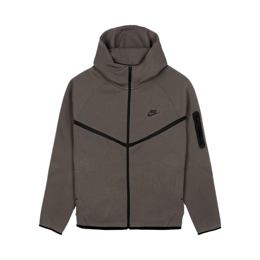 Nike Men's Tech Fleece Windrunner Fz Jacket - Cave Stone / Black - Just For Sports