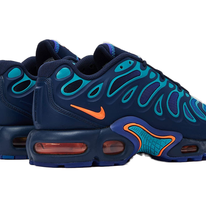 Nike Men's Air Max Plus Drift Shoes - Midnight Navy / Dusty Cactus / Persian Violet / Total Orange